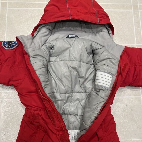 MEC Toaster Snowsuit Red & Grey Size 4 - Picture 3 of 9